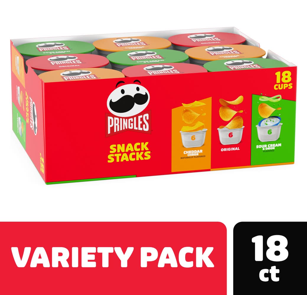 Pringle's Snack Stacks Variety Pack 18 ct