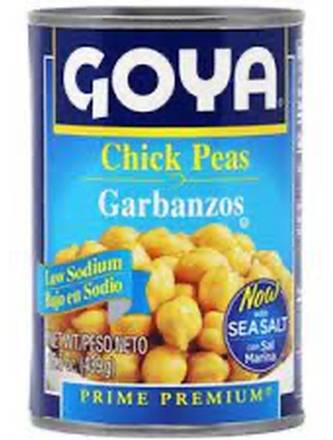 Goya Garbanzos Bajo en Sodio / Chick Peas Low Sodium 15.5 oz