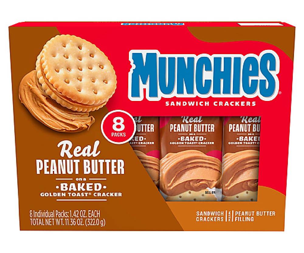 Munchies Real Peanut Butter 8 Packs