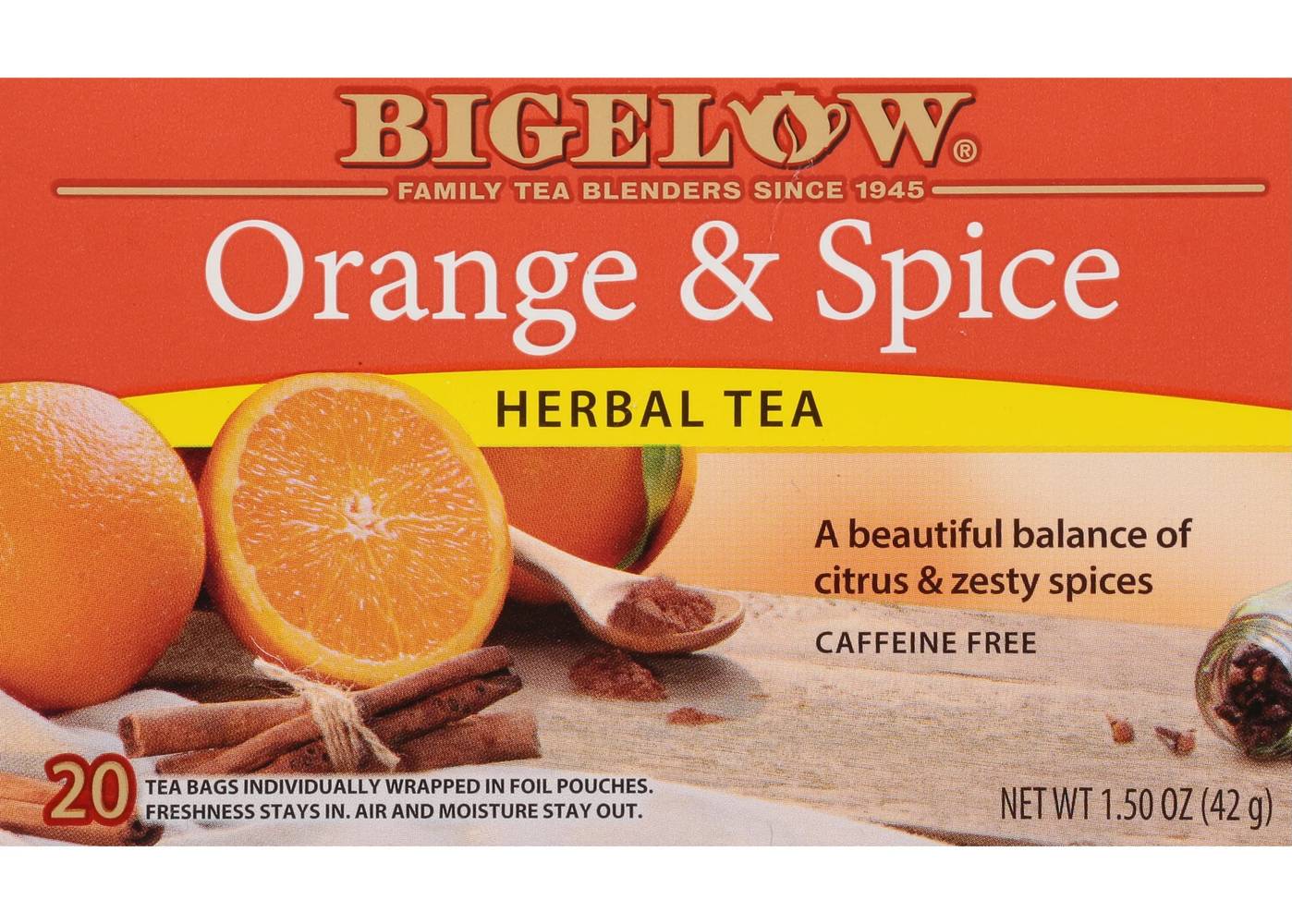 Bigelow Orange & Spice Tea 20 ct