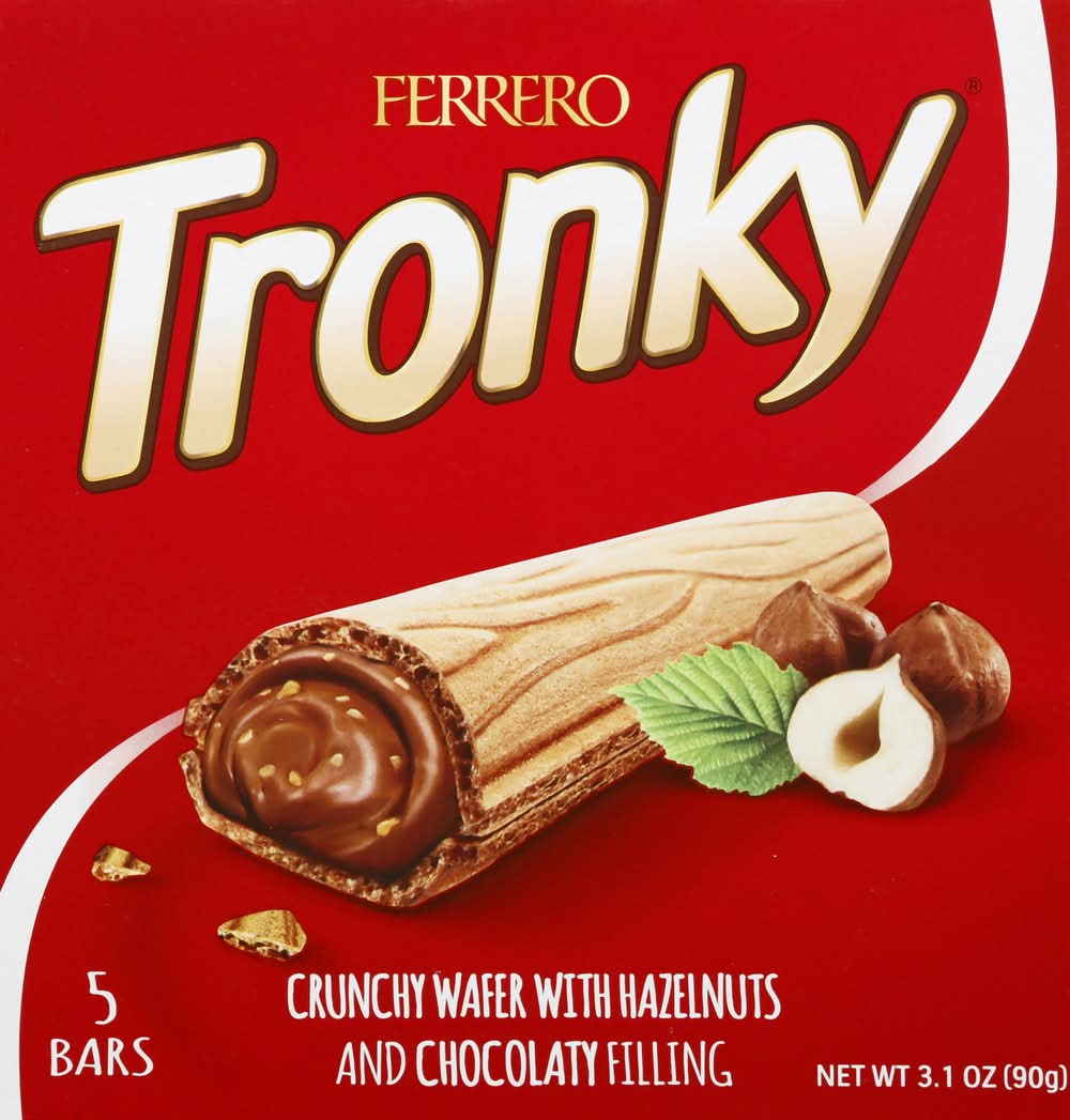 Ferrero Tronky Crunchy Wafer With Hazelnuts and Chocolate 5-0.63 oz