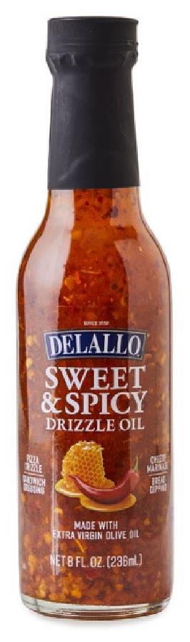 Delallo Sweet & Spicy Drizzle Oil 8 oz