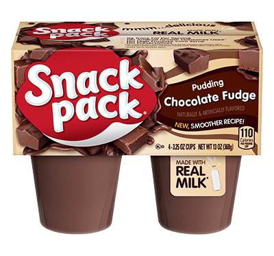 Snack Pack Chocolate Fudge Pudding 4-3.5 oz