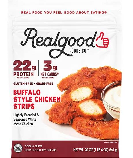 Real Good Buffalo Style Chicken Strips 20 oz