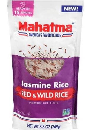 Mahatma Jasmine Rice Blend Red & Wild Rice 8.8 oz