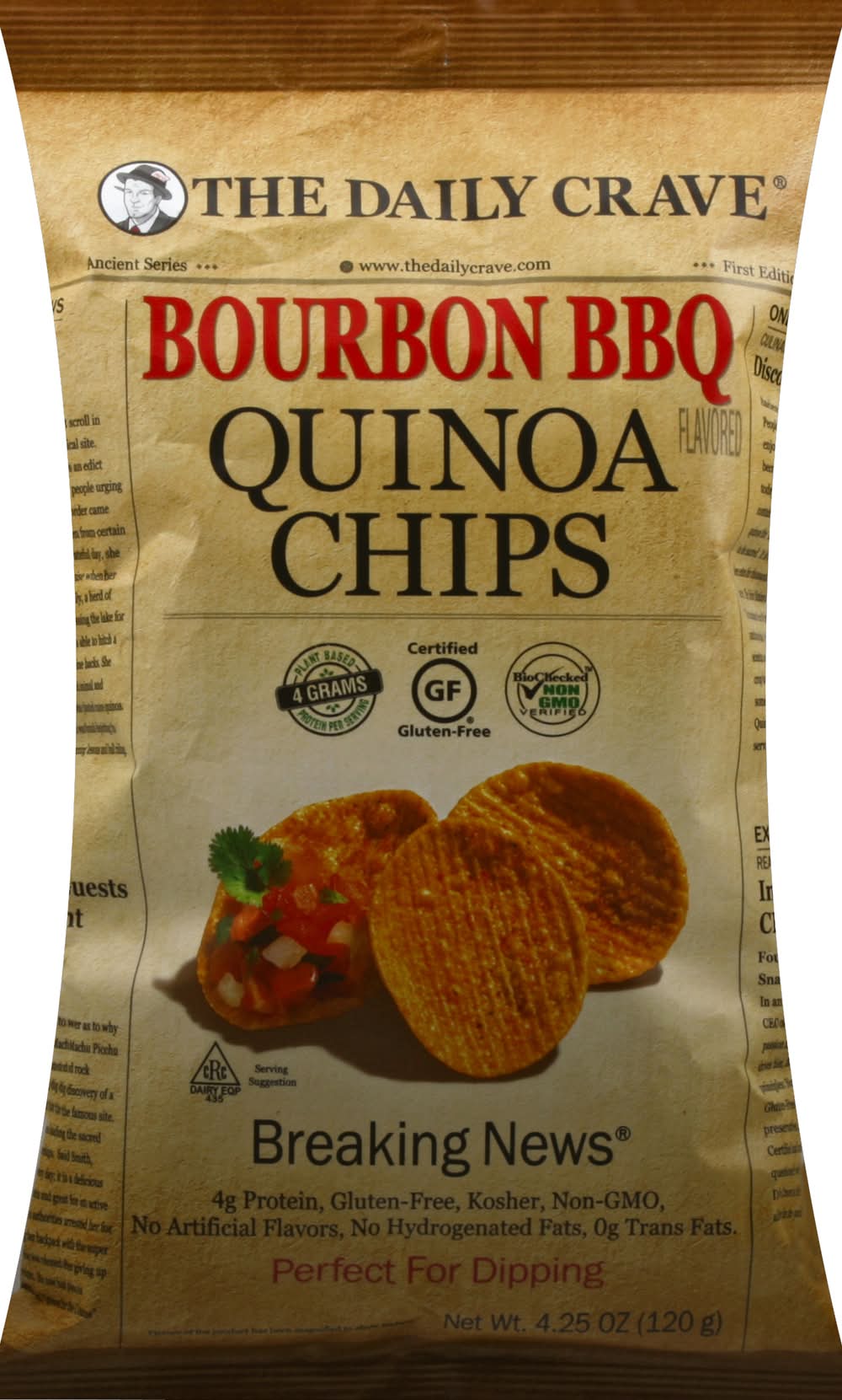 The Daily Crave Bourbon BBQ Quinoa Chips 4.25 oz