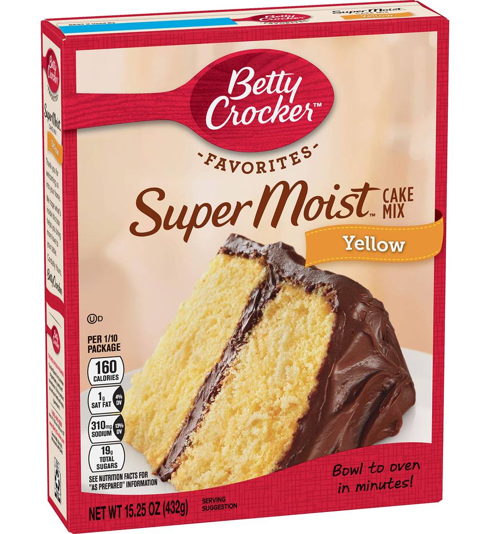 Betty Crocker Super Moist Yellow Cake Mix 15.25 oz