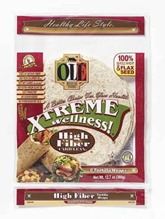 Olé! Xtreme Wellness High Fiber Tortilla Wraps 8 ct