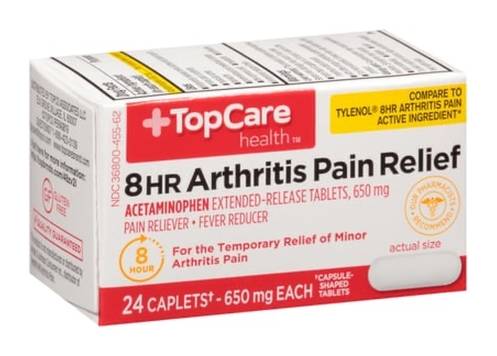 Top Care Health 8 HR Arthritis Pain Relief 24 Caplets