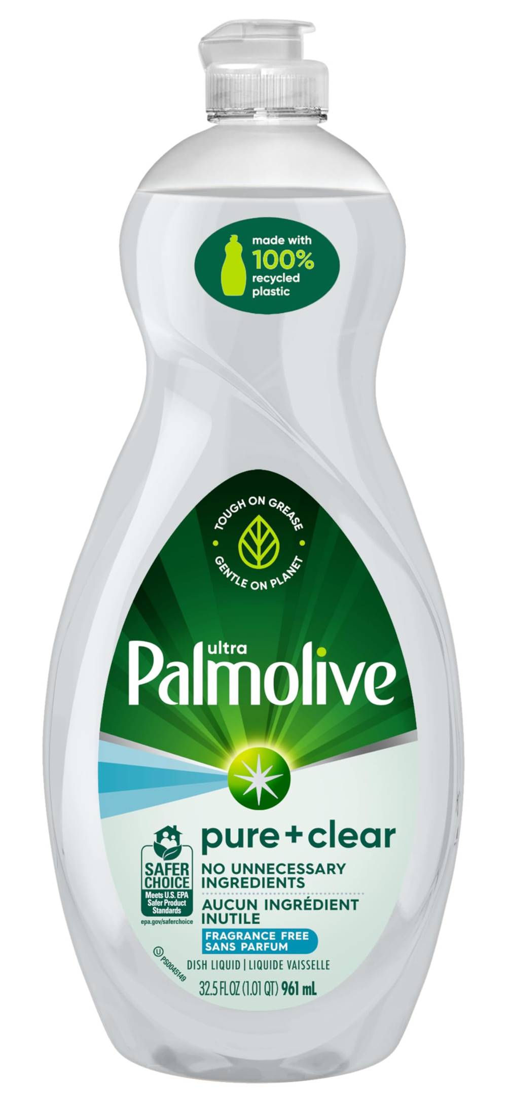 Palmolive Ultra Pure + Clear Dish soap 32 oz