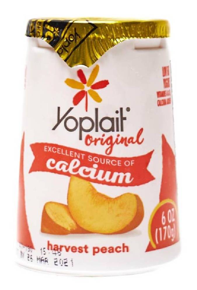 Yoplait Yogurt Harvest Peach 6 oz