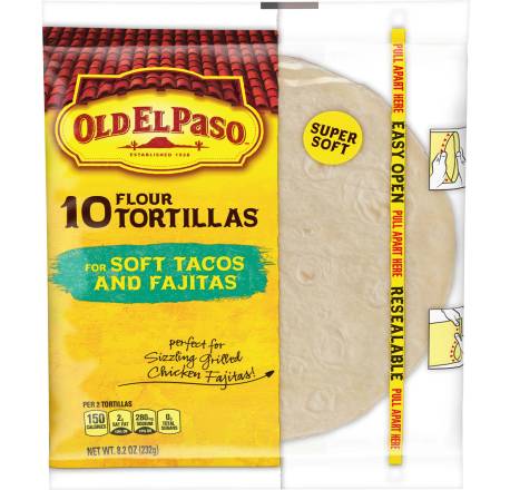 Old El Paso Flour Tortillas 10 ct