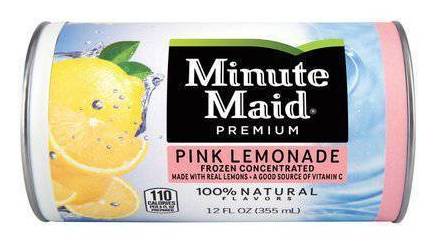 Minute Maid Pink Lemonade  12 oz 