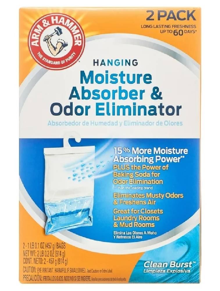 Arm & Hammer Hanging Bags Moisture Absorber for Closets 2 ct