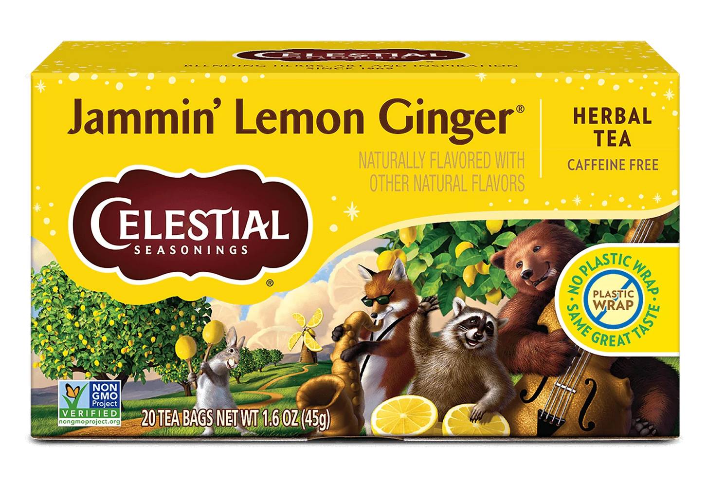 Celestial Seasonings Jammin Lemon Ginger Tea 20 ct