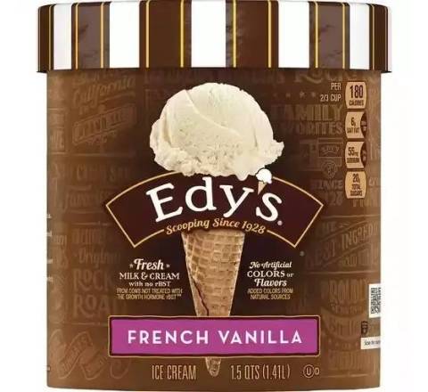 Edy’s French Vanilla Ice Cream 1.5 qts