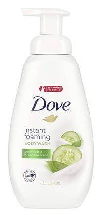 Dove Refreshing Cucumber & Green Tea Instant Foaming Body Wash 13.5 oz