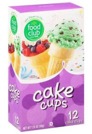 Food Club Cake Cups 12 ct