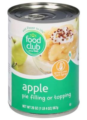 Food Club Apple Pie Filling or Topping 20 oz