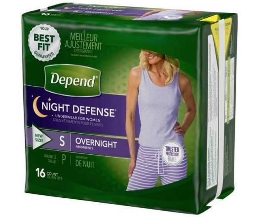 Depend Women Night Defense Small 16 ct