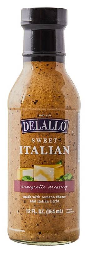 Delallo Sweet Italian Vinaigrette Dressing 12 oz 