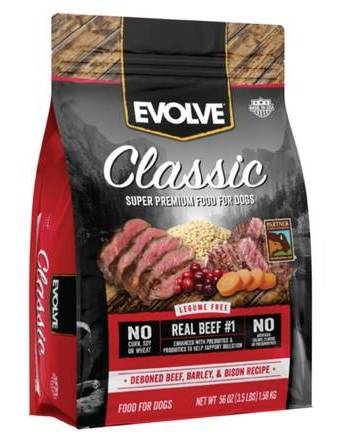 Evolve Classic Real Beef, Barley & Bison Dog Food 3.5 lbs