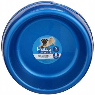 Paws Plastic Dish 30 oz