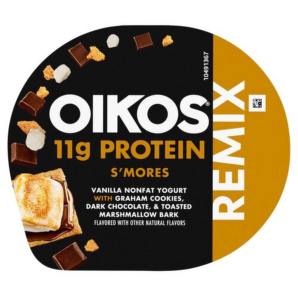 Oikos Vanilla and Chocolate Remix 11 g Protein 4.5 oz