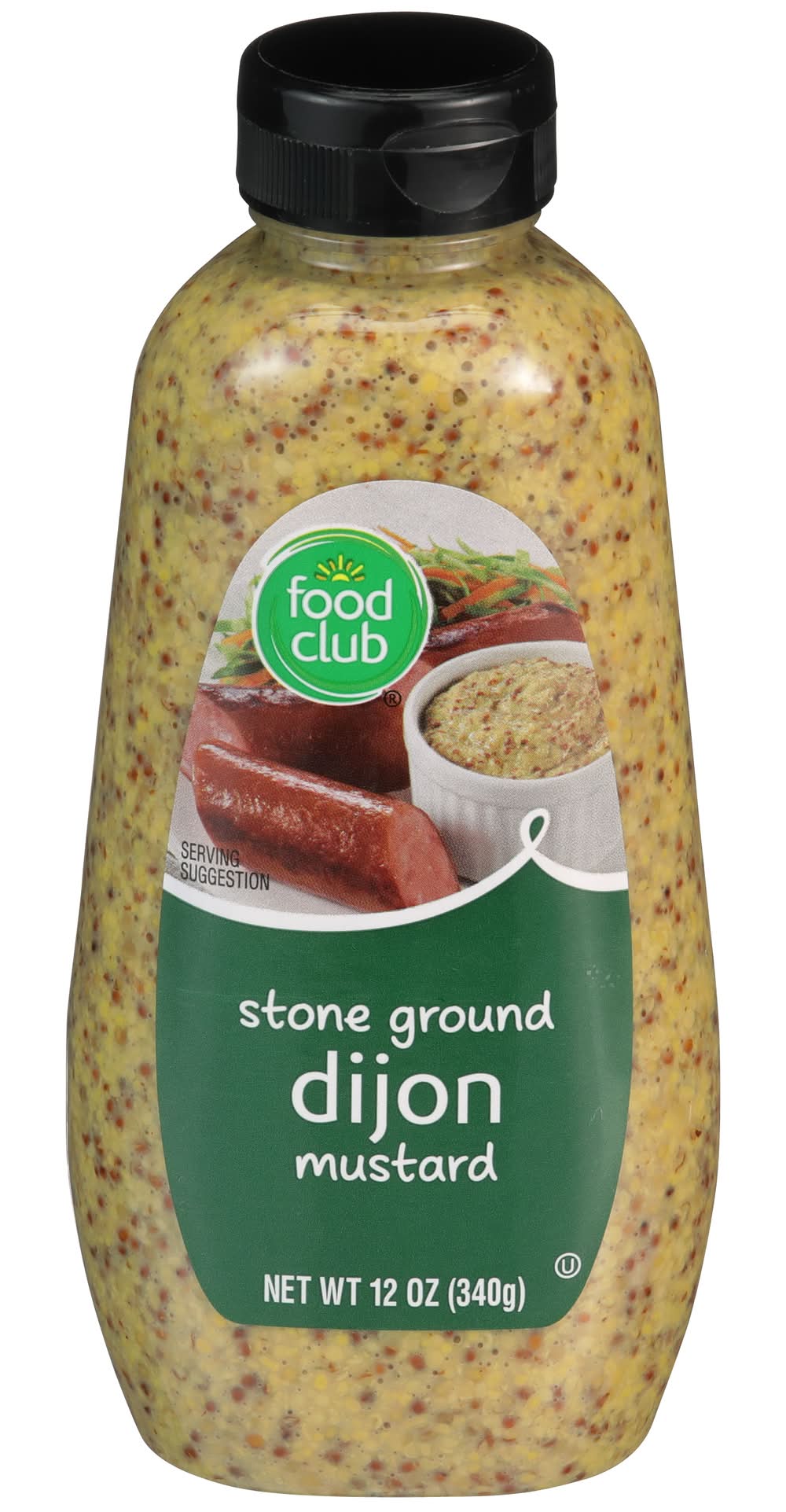 Food Club Stone Ground Dijon Mustard 12 oz