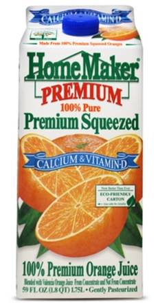Home Maker Premium Orange Juice with Calcium 59 oz