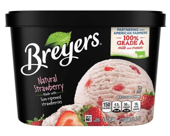 Breyer’s Natural Strawberry Ice Cream