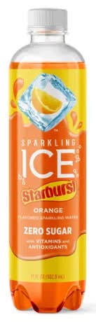 Sparkling Ice Starburst Orange 17 oz