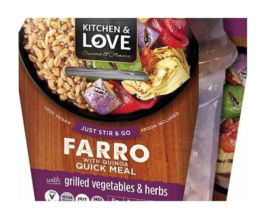 Kitchen & Love Farro Quick Cup Grilled Vegetables & Herbs 7.9 oz