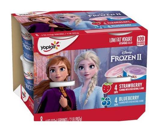 Yoplait Frozen Strawberry & Blueberry Lowfat Yogurt 8-4 oz