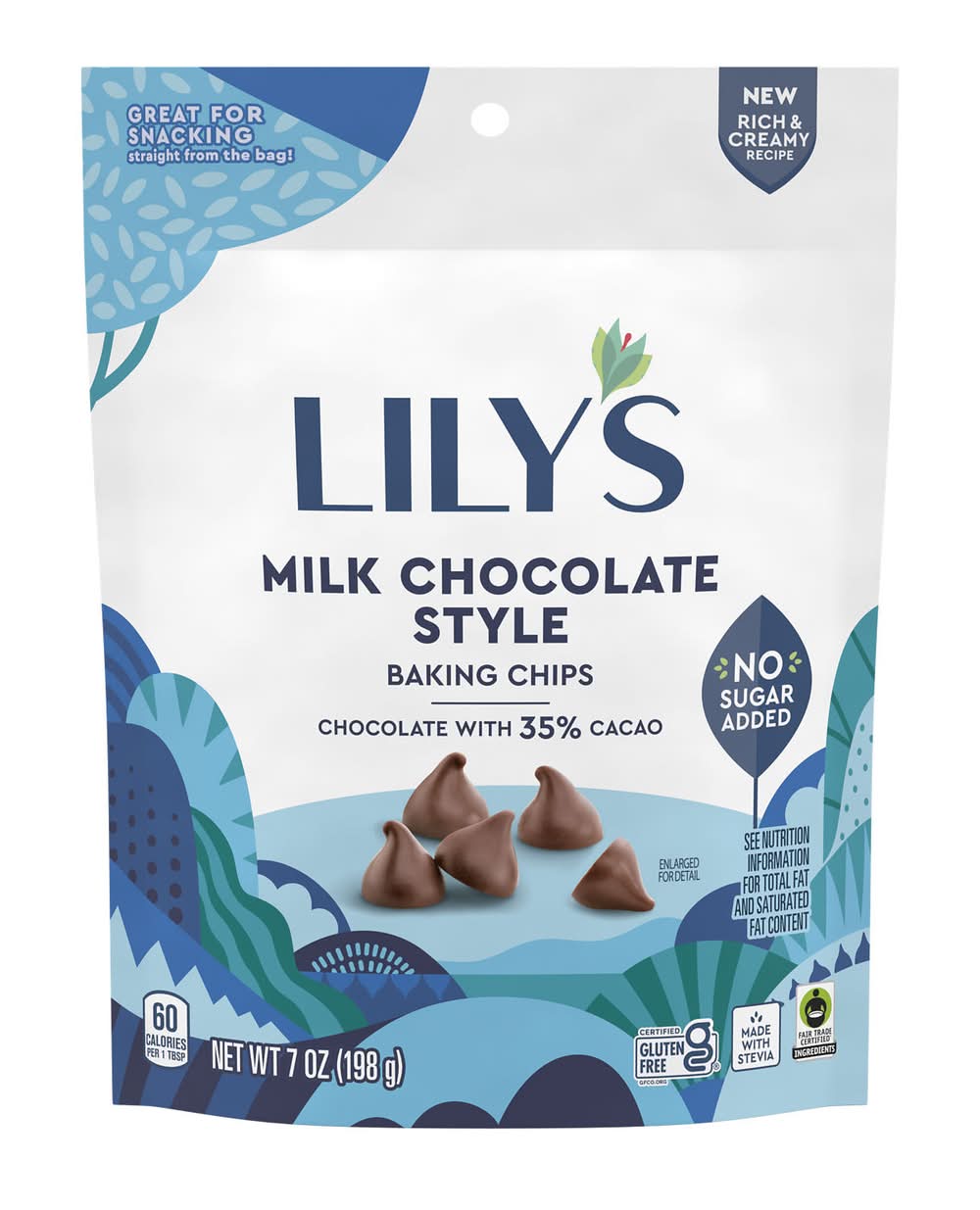 Lily's  Milk Chocolate Style Baking Chips 7 oz