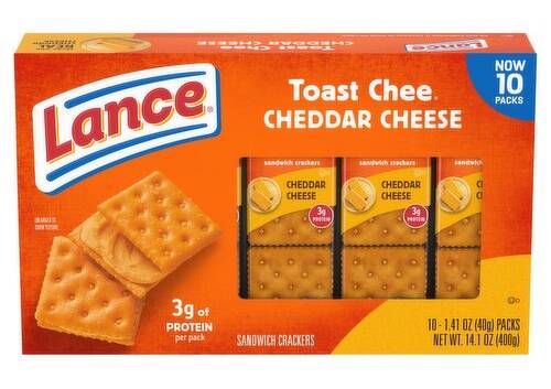 Lance Toast Cheese Cheddar Cheese 10-1.41 oz