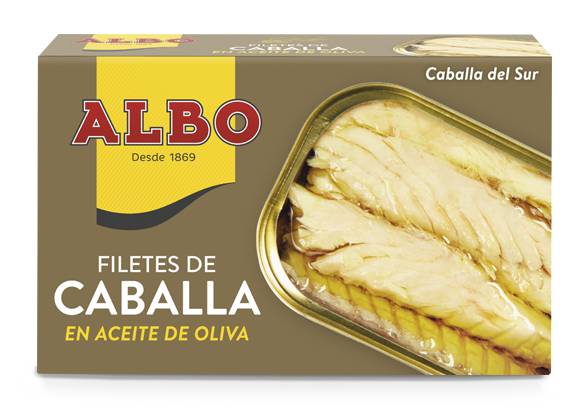 Albo Filetes de Caballa del Sur en Aceite de Oliva 4.5 oz