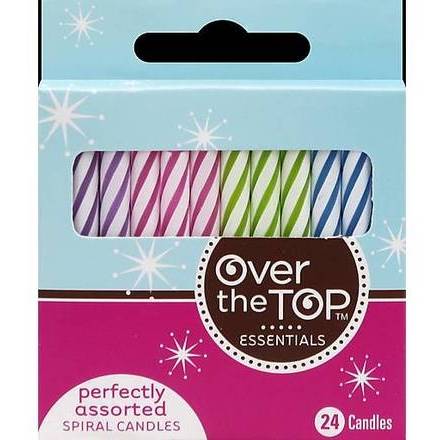 Over The Top Perfectly Assorted Spiral Candles