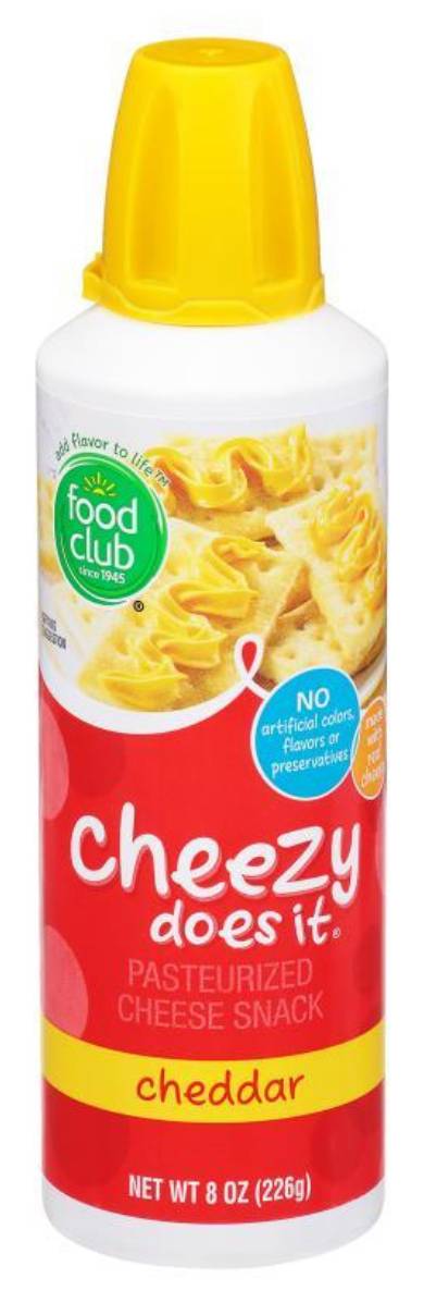Food Club Cheezy Does It Cheddar 8 oz
