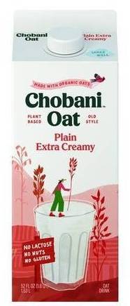 Chobani Oatmilk Plain Extra Creamy 52 oz
