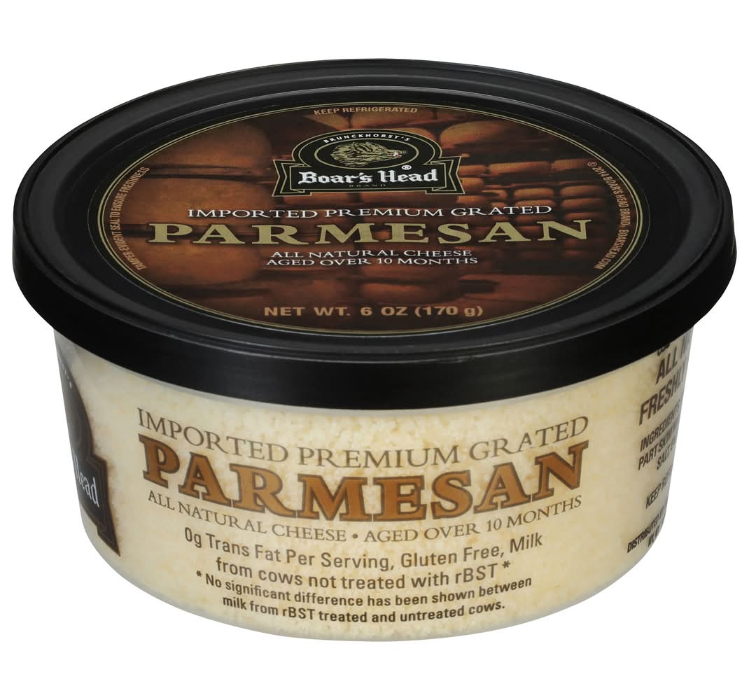 Boar's Head Grated Parmesan Aged Over 10 Months 6 oz