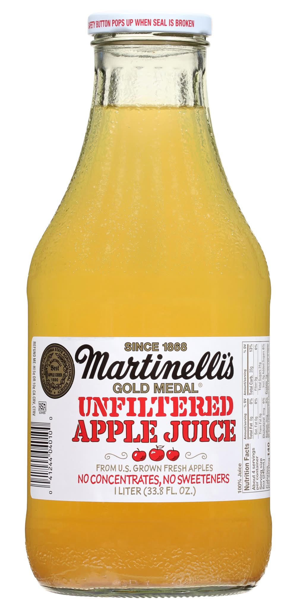 Martinelli’s Unfiltered Apple Juice 33.8 oz