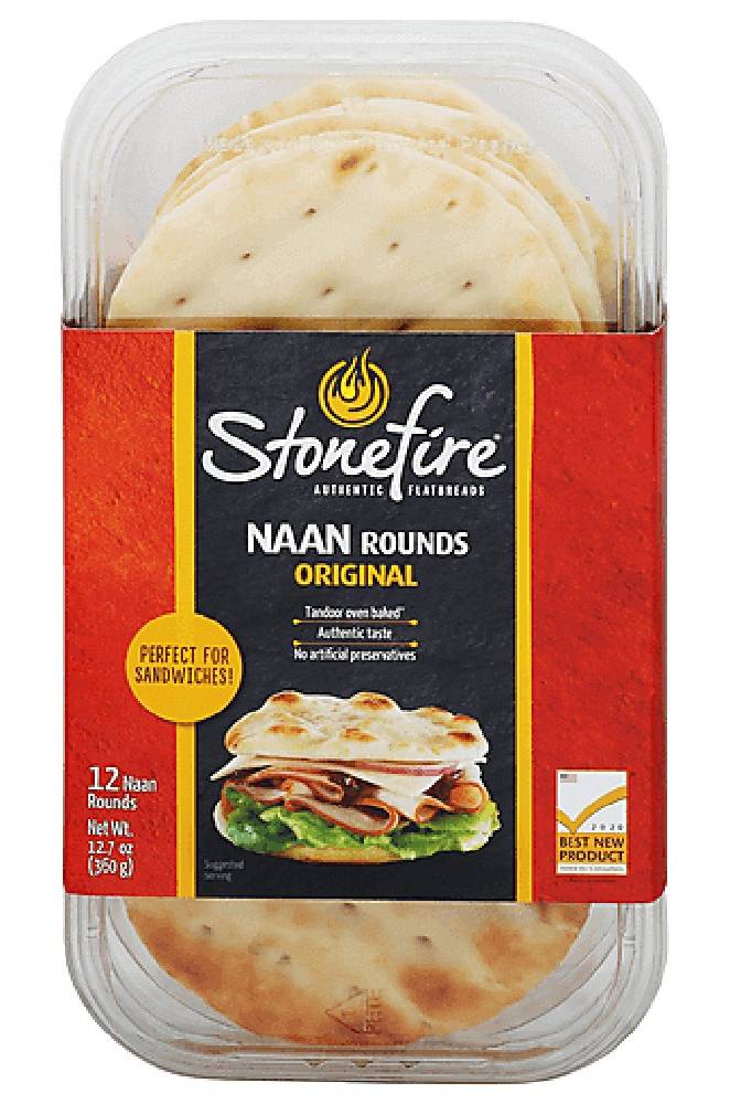 Stonefire Naan Rounds Original 12 ct