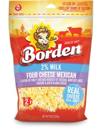 Borden Shredded Mexican 8 oz 