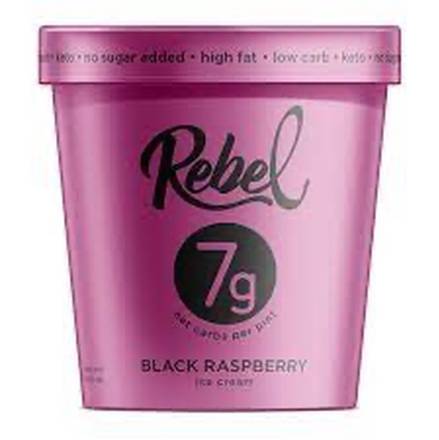 Rebel Black Raspberry Ice Cream 16 oz