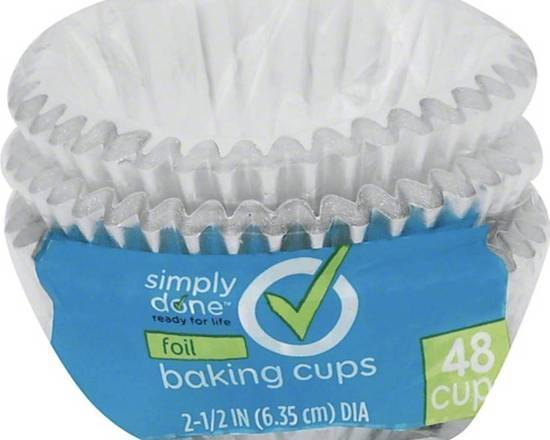 Simply Done 2-1/2 inch Foil Baking Cups