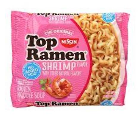 Nissin Top Ramen Shrimp 2.25 oz