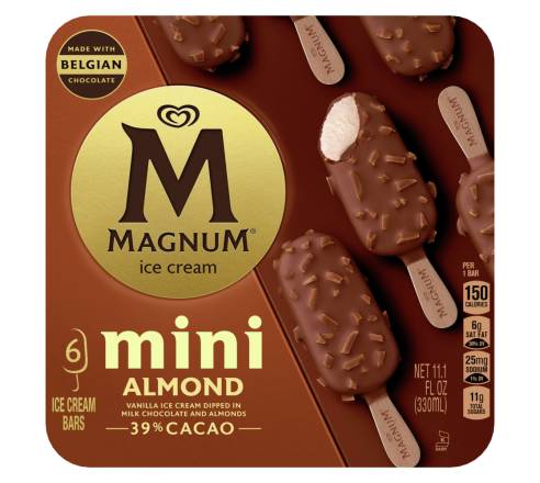 Magnum Mini Almond Ice Cream Bars 6 ct