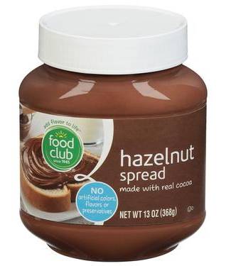 Food Club Hazelnut Spread 13 oz