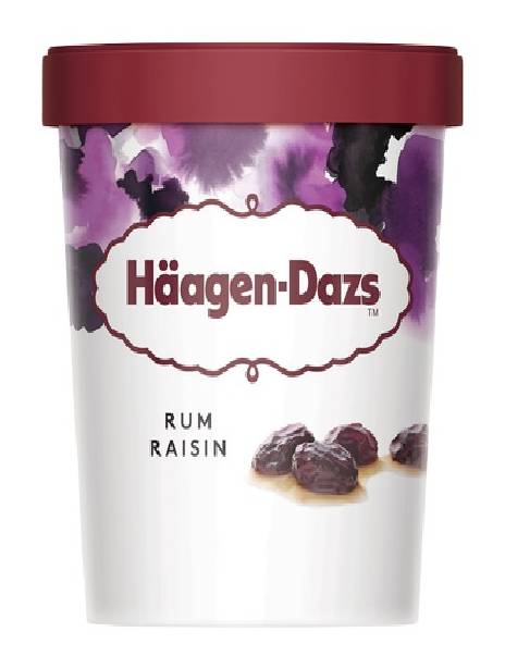 Haagen-Dazs Ice Cream Rum & Raisin 16 oz